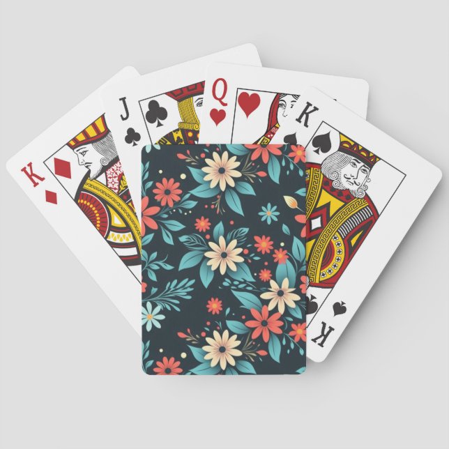 Beautiful Flowers Floral Pattern-48965 Playing Cards (Back)