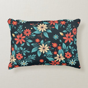 Beautiful Flowers Floral Pattern Accent Pillow