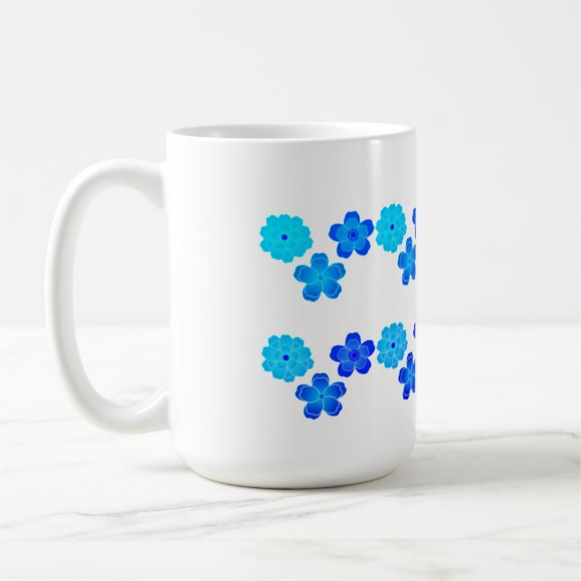 Beautiful flowers, flowers coffee mug (Left)