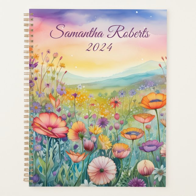 Beautiful Flowers Landscape  Planner (Front)