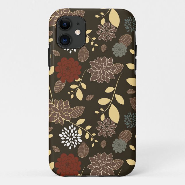 Beautiful flowers leaves branches Case-Mate iPhone case (Back)