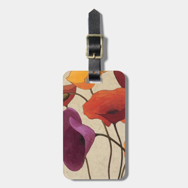 Beautiful Flowers Luggage Tag (Front Vertical)