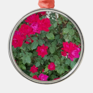 Beautiful Flowers Metal Ornament