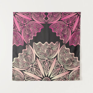 Beautiful flowers nature pattern background Vintag Tapestry