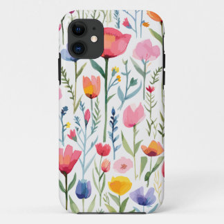 Beautiful flowers, poppies iPhone 11 case