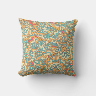 beautiful flowers seamless pattern. floral vintage throw pillow