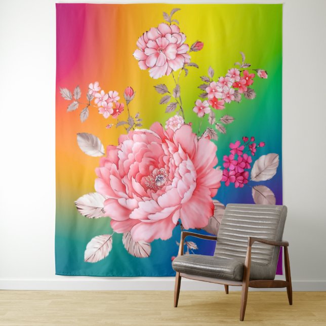 Beautiful flowers tapestry (In Situ)
