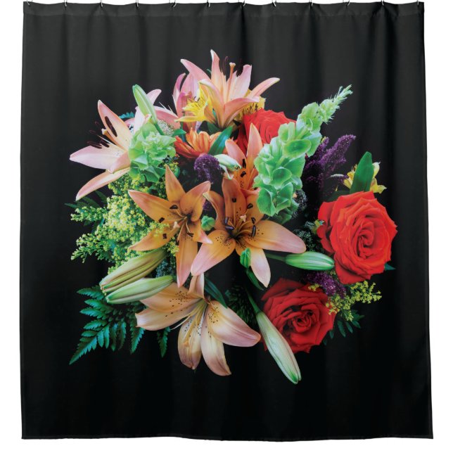 Beautiful Flowers Throw Pillow (Front)