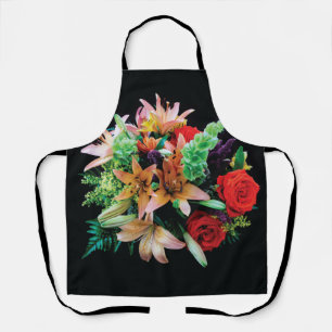 Beautiful Flowers Throw Pillow Apron