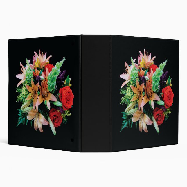Beautiful Flowers Throw Pillow Binder (Background)