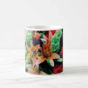 Beautiful Flowers Throw Pillow Coffee Mug