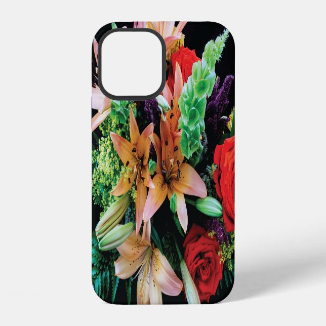 Beautiful Flowers Throw Pillow iPhone Case (Back)