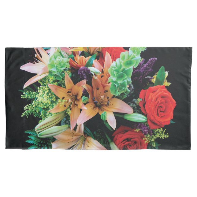 Beautiful Flowers Throw Pillow Pillowcase (Front)
