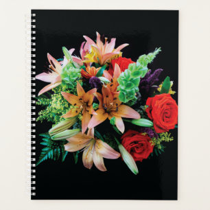 Beautiful Flowers Throw Pillow Planner