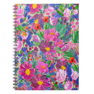 Beautiful Flowers: Wildflower Watercolor Wallpaper Notebook