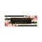 Beautiful Flowers Wrapping Gold B&W Stripes