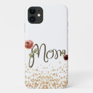 Beautiful Flowery & Sparkling Mom iPhone 11 Case
