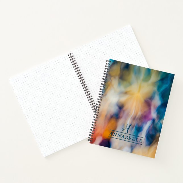 Beautiful Flowing Colours Abstract Design Notebook (Inside)