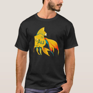 Beautiful Flowing Goldfish Gold T-Shirt