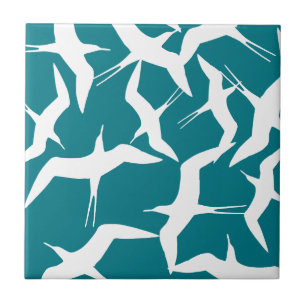 Beautiful Flying Birds Pattern Product Tile