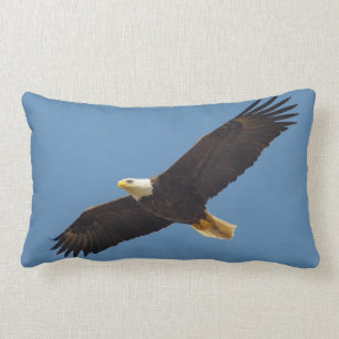 Beautiful Flying Eagle Print Throw Pillow