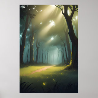 beautiful Forest Path  Poster