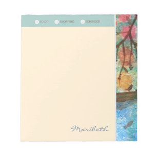 Beautiful Forest Solitude Name Shopping List Notepad