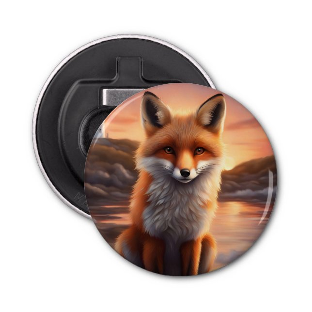 Beautiful Fox Bottle Opener (Front)