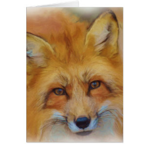 Beautiful Fox Face From Watercolour