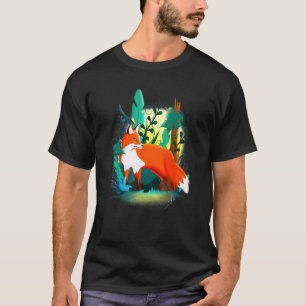 Beautiful Fox Living In His Own Peaceful World Men T-Shirt