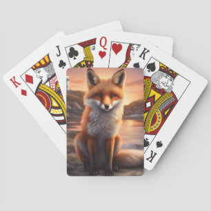 Beautiful Fox Playing Cards