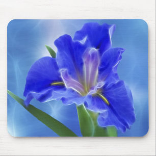 Beautiful fractal iris and its meaning mouse pad