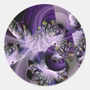 Beautiful Fractil digital art sticker