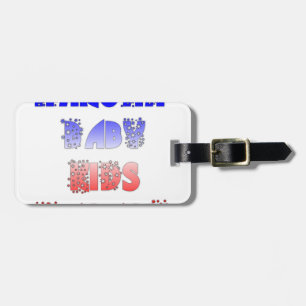 Beautiful French Baby Kids National Flag Colours  Luggage Tag