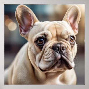 Beautiful French Bulldog Poster