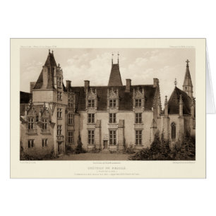 Beautiful French Chateau in Sepia Tones