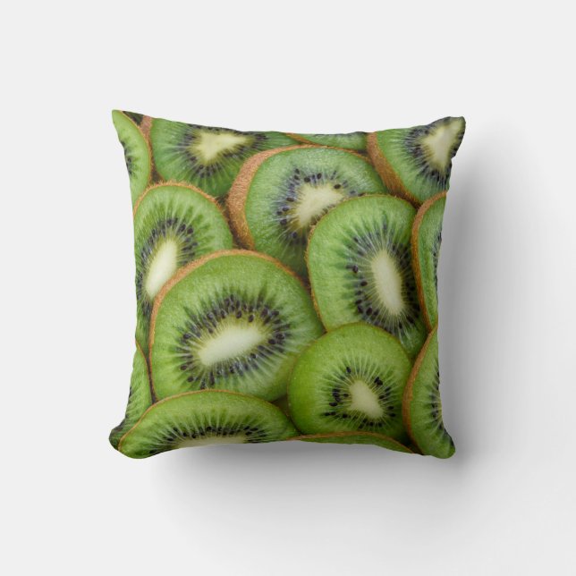 Beautiful Fresh KiWi Ready to Eat Throw Pillow (Front)