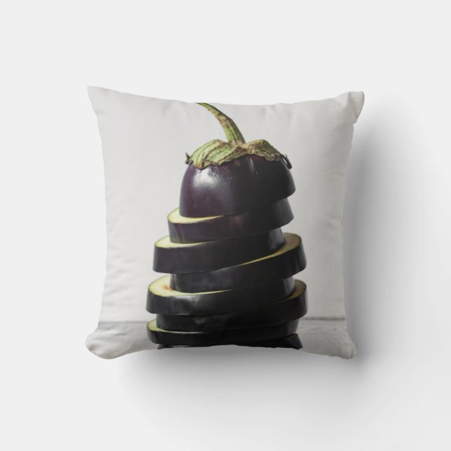 Beautiful Fruits And Vegetables Throw Pillow (Front)