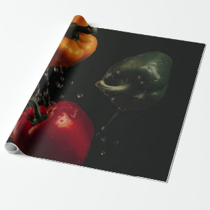 Beautiful Fruits And Vegetables Wrapping Paper