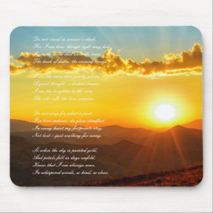 Beautiful Funeral / Eulogy Poem Mouse Pad