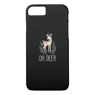 Beautiful Funny Deer Oh Deer Modern Design  Case-Mate iPhone Case