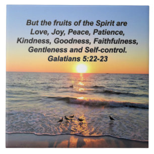 BEAUTIFUL GALATIANS 5 SUNRISE TILE