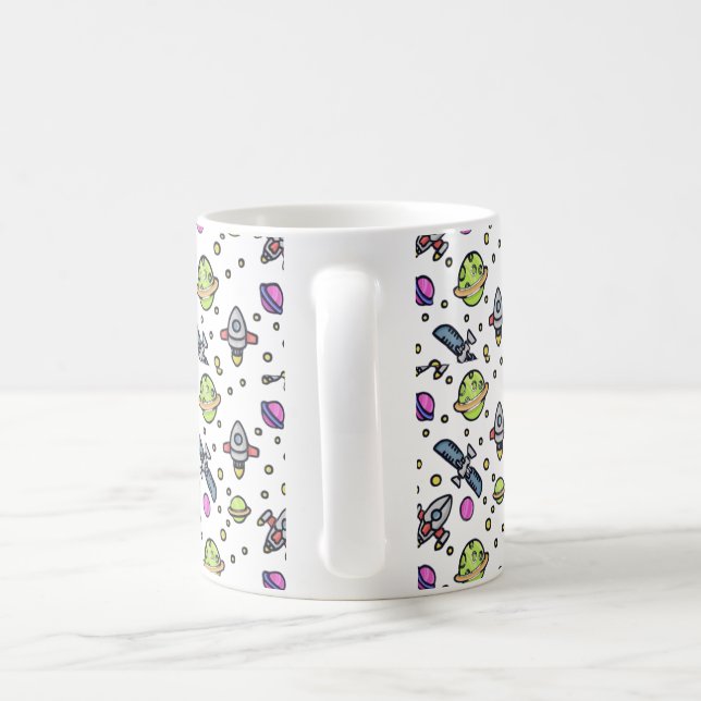 Beautiful galaxy pattern coffee mug (Handle)