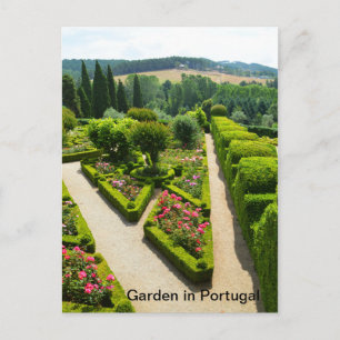 Beautiful garden in Portugal Postcard
