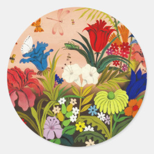 Beautiful Garden Round Sticker