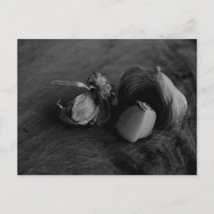Beautiful Garlic Still Life Fine Art Photograph Postcard