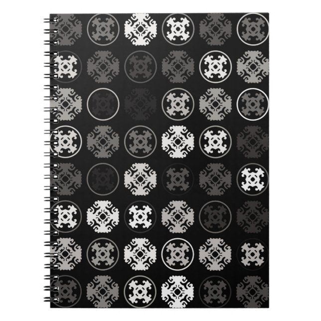 Beautiful geometric pattern design abstract, art,  notebook (Front)