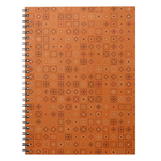 Beautiful geometric pattern design abstract, art,  notebook (Front)