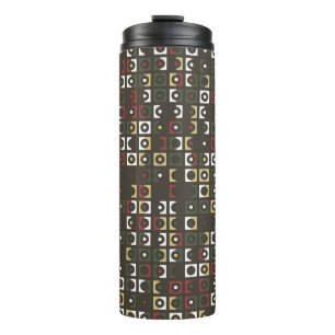 Beautiful geometric pattern design abstract, art,  thermal tumbler