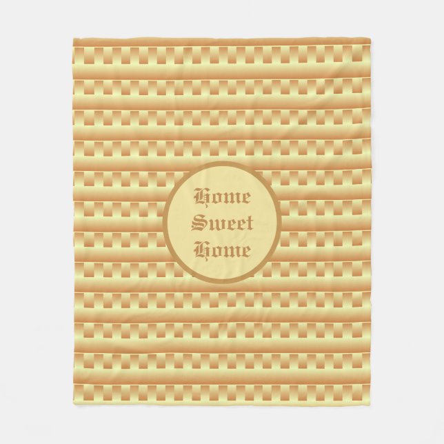 Beautiful Geometric Pattern Fleece Blanket (Front)